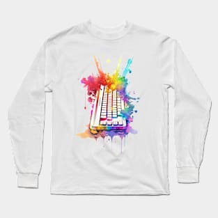 Colourful Keyboard - I love programming Long Sleeve T-Shirt